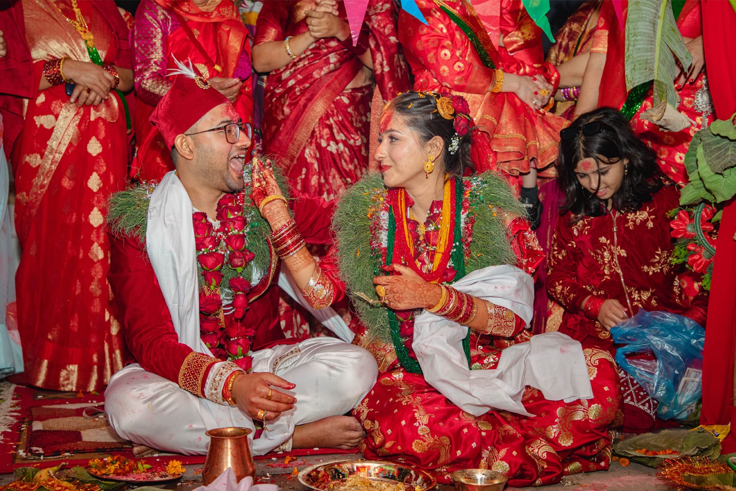 Bridal portrait natural light photography Nepal